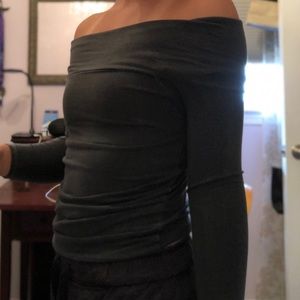 American Eagle Off The Shoulder Shirt